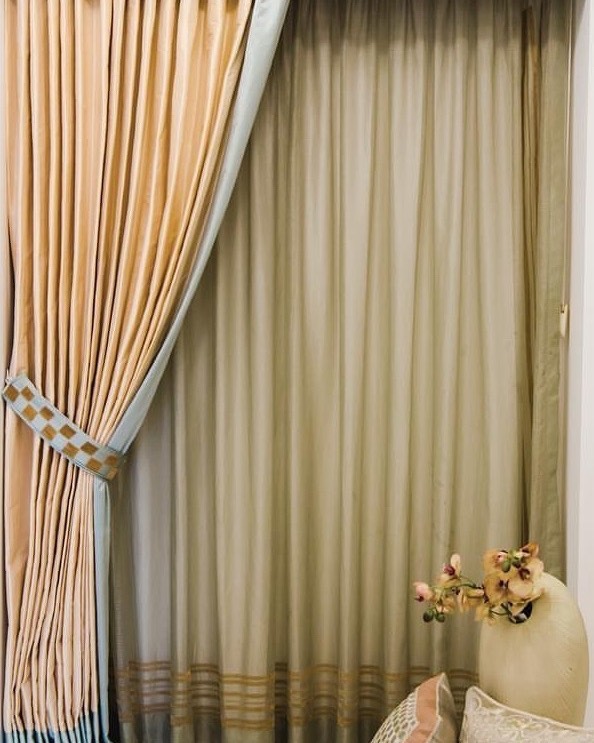 Custom curtains in Mumbai home